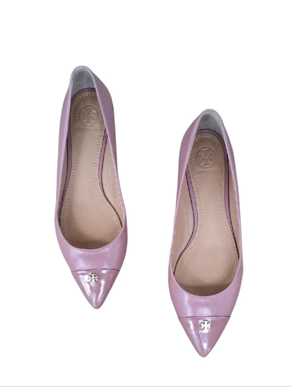 Tory Burch Fairford Flats Magnolia Pink Size 8